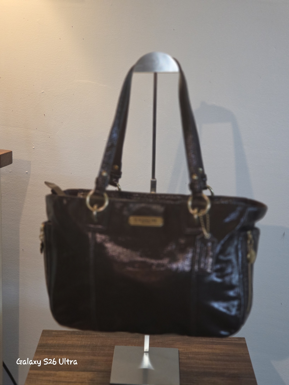 Elegant Vintage Coach Patent Leather